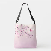 Sac Ajustable Fleurs florales de cerises Fille rose (Dos)