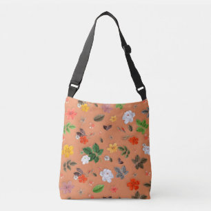 Sac Ajustable Fleurs jaunes et roses blanches 25