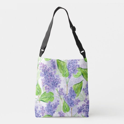 Sac Ajustable Fleurs lilas aquarelles (Dos)