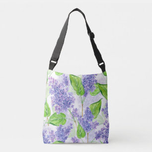 Sac Ajustable Fleurs lilas aquarelles