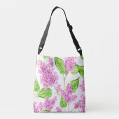 Sac Ajustable Fleurs lilas rose aquarelle (Dos)