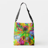 Sac Ajustable Fleurs psychédéliques Abstraites (Dos)