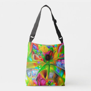 Sac Ajustable Fleurs psychédéliques Abstraites