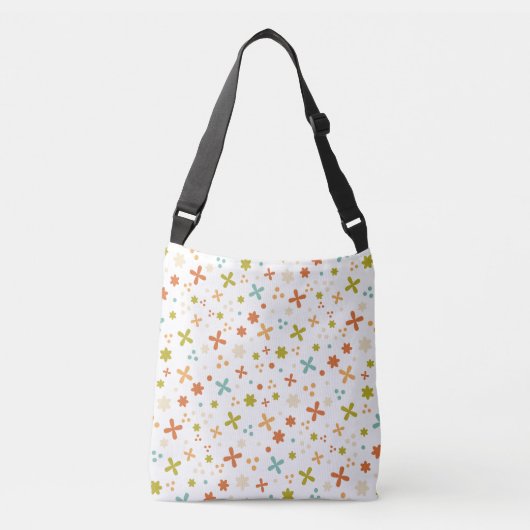 Sac Ajustable Fleurs rétro abstraites (Devant)