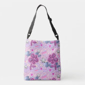 SAC AJUSTABLE FLEURS ROSES AVEC STYLE PARTIES SCINTILLANT (Dos)