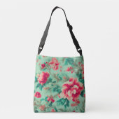 Sac Ajustable Fleurs rouges exquises et Feuilles verts (Dos)