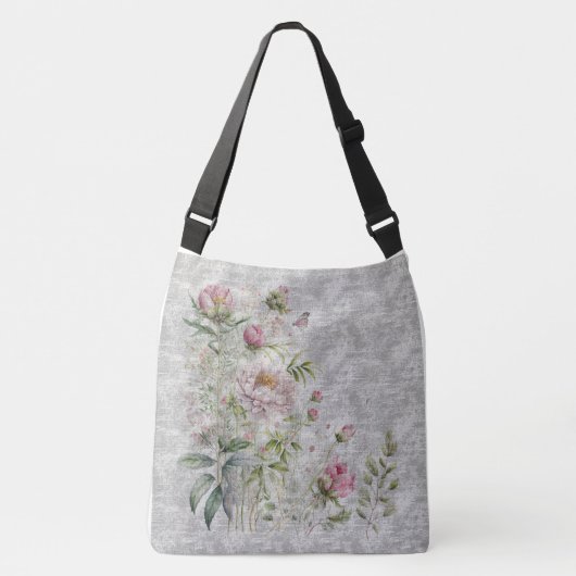 Sac Ajustable Fleurs sauvages d'aquarelle délicats (Devant)