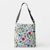 Sac Ajustable Fleurs sauvages sur blanc cassé (Dos)