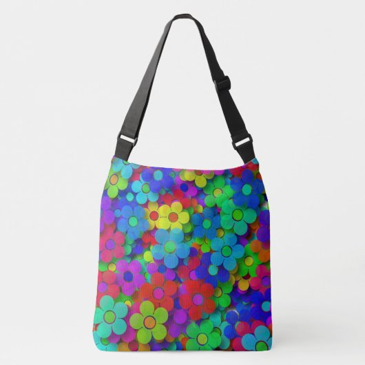 Sac Ajustable Fleurs super d'arc-en-ciel (Devant)