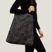 Sac Ajustable Floral Batik Motif point or noir (De près)