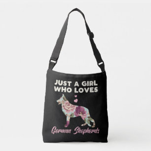 Sac Ajustable Floral Just A Girl Who Loves German Shepherd