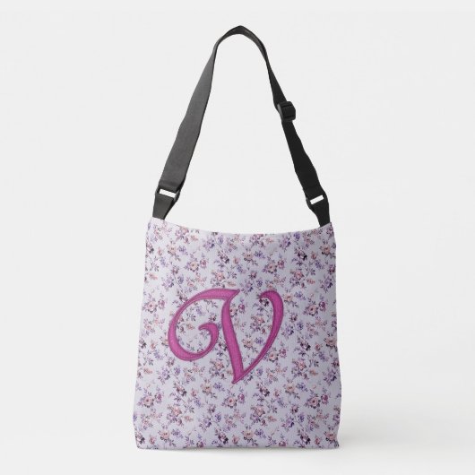 Sac Ajustable Floral Luxury Monogramme V (Devant)