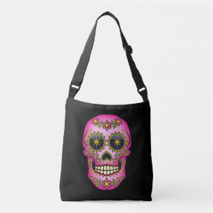 Sac Ajustable Floral magenta de crâne de sucre