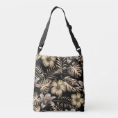 Sac Ajustable Floral Motif sans couture avec Feuilles. (Dos)
