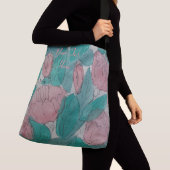 Sac Ajustable floral noir et blanc contempory moderne peu précis (De près)