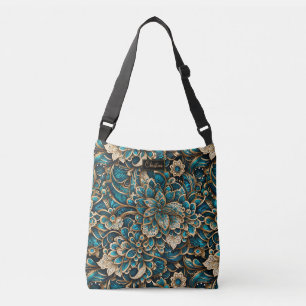Sac Ajustable Floral Peacock Blue Mandala