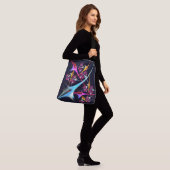 Sac Ajustable Floral rose moderne Art Abstrait Couleur Motif #01 (Sur le modèle)
