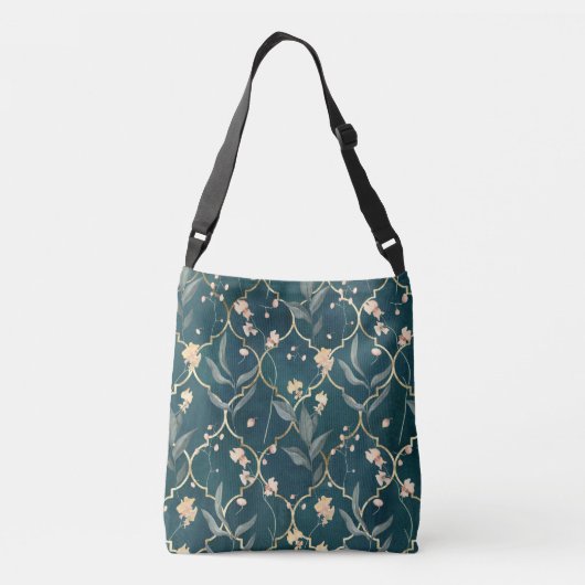 Sac Ajustable Floral vert et or (Dos)