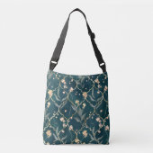 Sac Ajustable Floral vert et or (Devant)