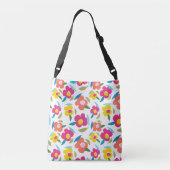 Sac Ajustable Flore brillante sur blanc (Dos)