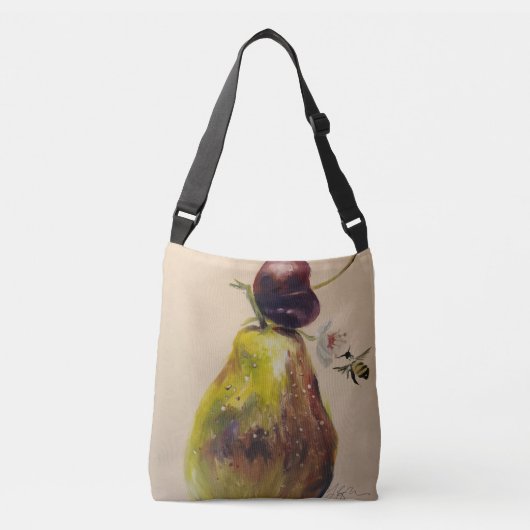 Sac Ajustable Flower Pear et Bee Fourre-tout (Devant)