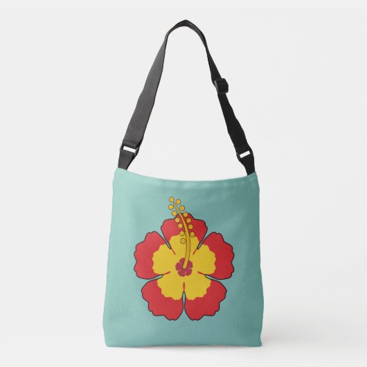 Sac Ajustable Flower rouge hibiscus (Devant)