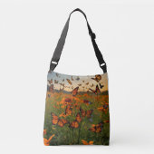 Sac Ajustable "Fluttering Meadow Elegance : A Botanical Symphony (Devant)