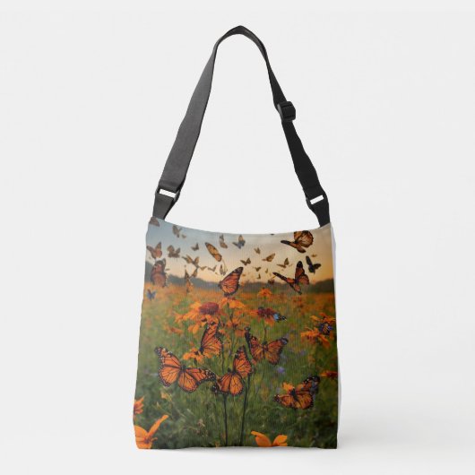 Sac Ajustable "Fluttering Meadow Elegance : A Botanical Symphony (Devant)