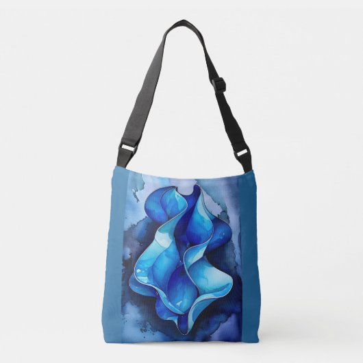 Sac Ajustable Flux de Cerulean Abstrait (Devant)