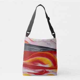 Sac Ajustable Flux rouge, jaune et noir   Georgia O'Keeffe  