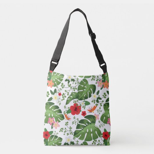 Sac Ajustable Fond de fleurs tropicales 2 (Devant)