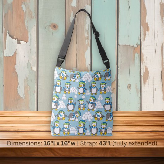Sac Ajustable Fond de petits pingouins