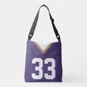 Sac Ajustable Football Jersey, Purple Personnalisé Nom & Numéro