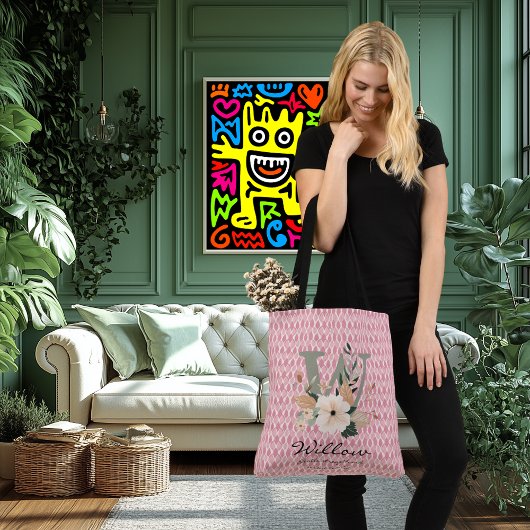 Sac Ajustable Force gracieuse de Willow - Monogramme floral de B