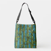 Sac Ajustable Forêt de bambou sur bleu (Dos)