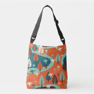 Sac Ajustable Forêt d'oies : Scène Vintage de la nature