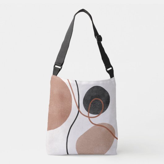Sac Ajustable Formes de forme libre Abstraites - Brown et noires (Devant)