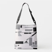 Sac Ajustable Formes de gris noir inspirées par MCM sur concepti (Dos)