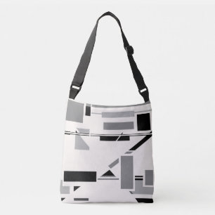 Sac Ajustable Formes de gris noir inspirées par MCM sur concepti