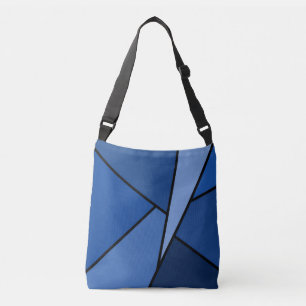 Sac Ajustable Formes géométriques bleues tout-sur-impression mod