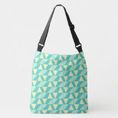 Sac Ajustable Formes géométriques en turquoise et jaune (Devant)