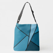 Sac Ajustable Formes géométriques Turquoises tout-sur-impression (Dos)