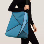 Sac Ajustable Formes géométriques Turquoises tout-sur-impression (De près)