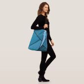Sac Ajustable Formes géométriques Turquoises tout-sur-impression (Sur le modèle)