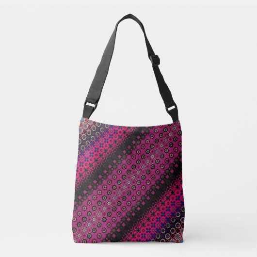 Sac Ajustable Fourre-tout de Motif rose chaud Abstrait (Devant)