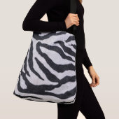 Sac Ajustable Fourre-tout d'impression Zebra noir/blanc (De près)