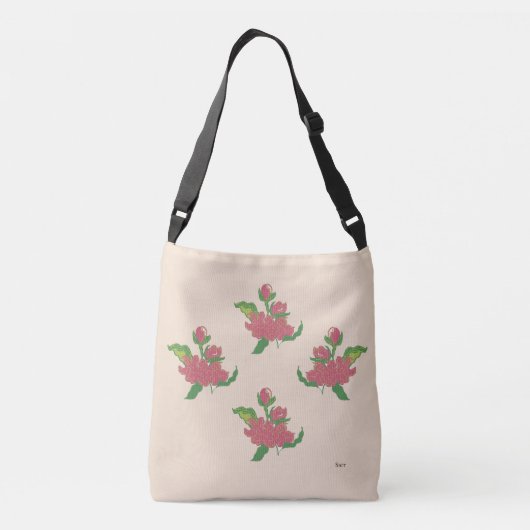 Sac Ajustable Fourre-tout : Fleurs (Dos)