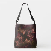 Sac Ajustable Fourre-tout Fractal Feuille Red Glow (Dos)
