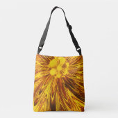 Sac Ajustable Fourre-tout Lignes Abstraites Fleur Jaune (Dos)
