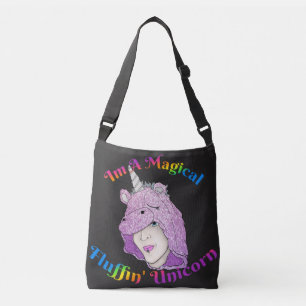 Sac Ajustable Fourre-tout magique Fluffin Unicorn All-Over-Print